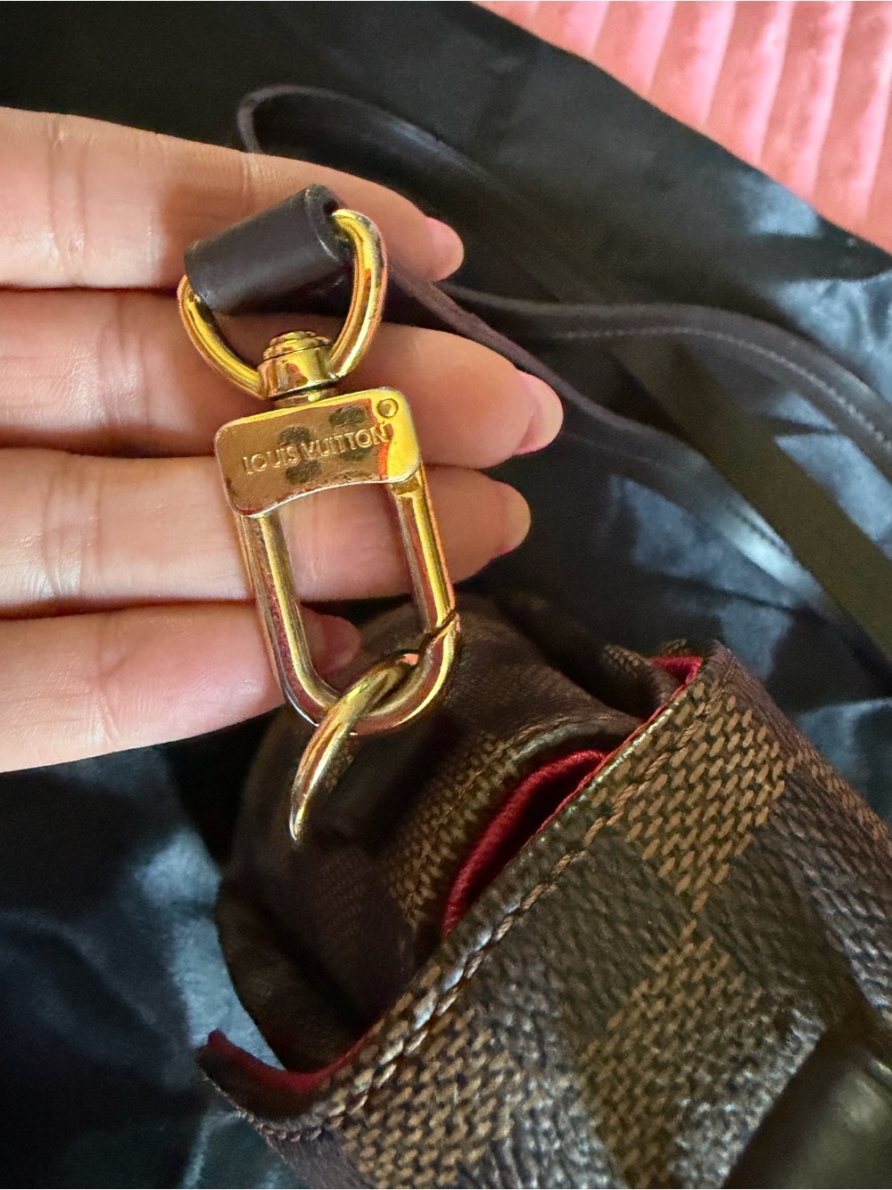 Louis Vuitton Damier Ebene Croisette Shoulder Bag - Picture 6 of 10
